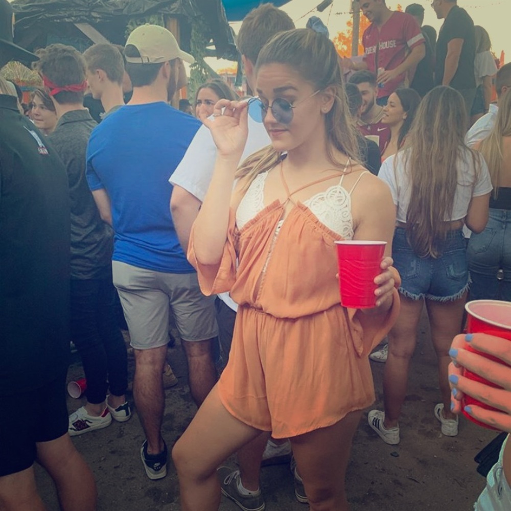 Orange romper